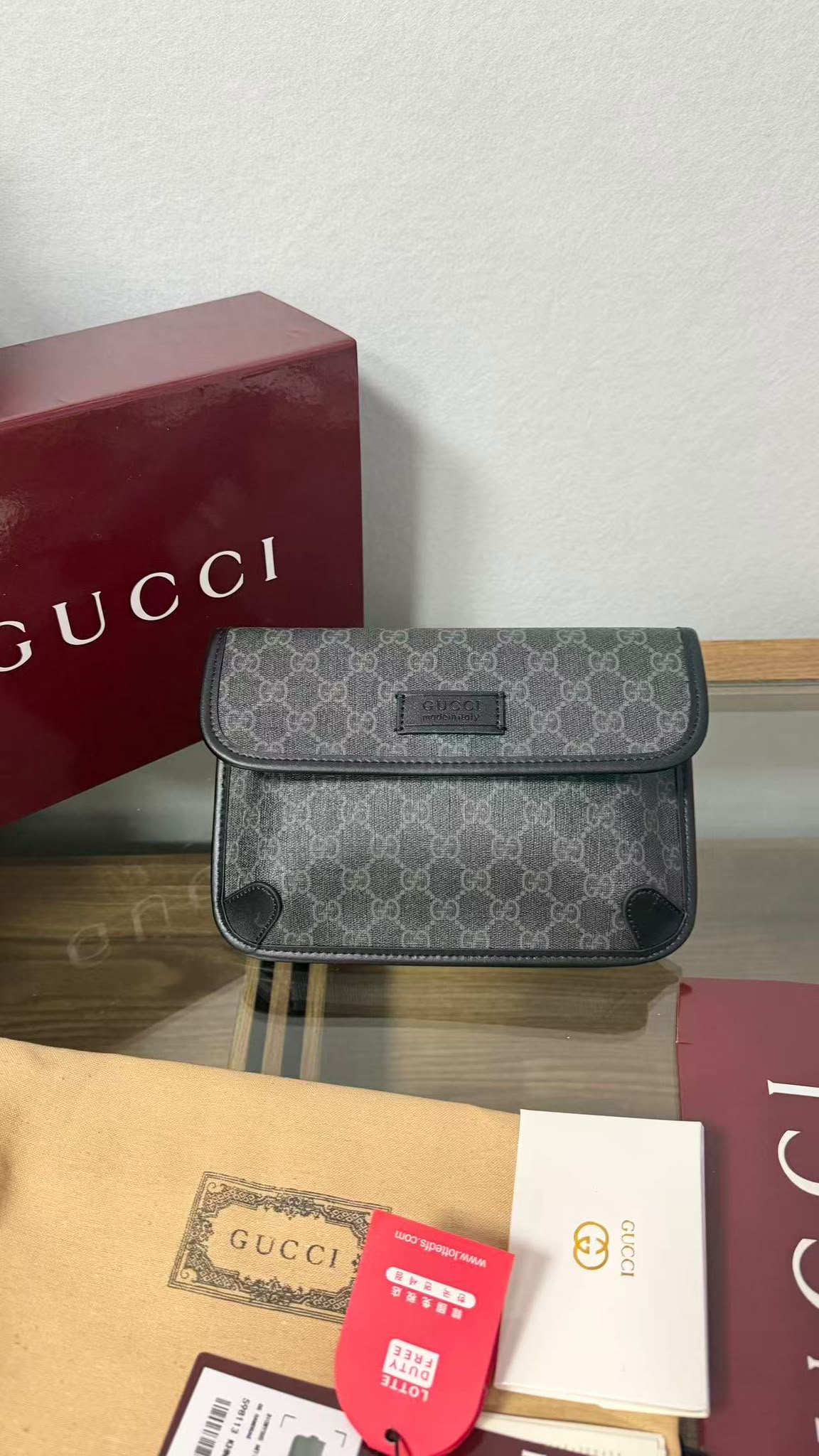 Gucci GG Black Small Belt Bag